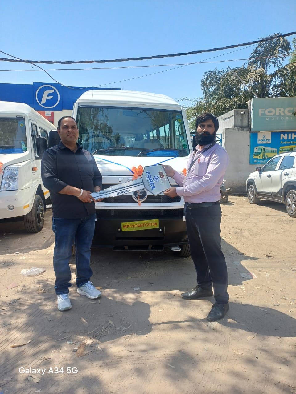 New Force Traveller handover at authorized dealership